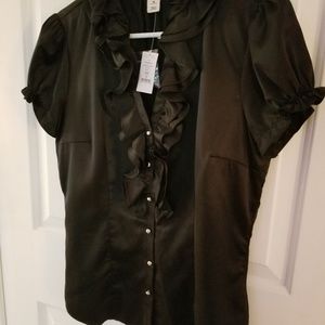 Black Satin Top